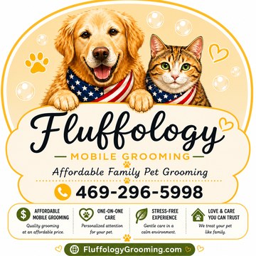 Fluffology Mobile Grooming logo